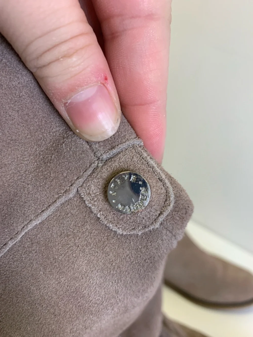 Steve Madden Taupe Suede Over the Knee Boots